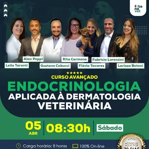 Imagem de capa para o Curso online I CURSO AVANÇADO DE ENDOCRINOLOGIA APLICADA À DERMATOLOGIA VETERINÁRIA