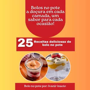 Imagem de capa para o Ebook As 25 receitas mais saborosas de bolo no pote 