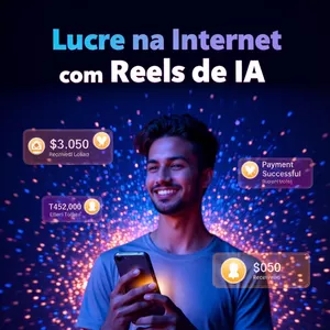 Imagem de capa para o Curso online Pacote de 200 Reels prontos para Crescer no Instagram com IA