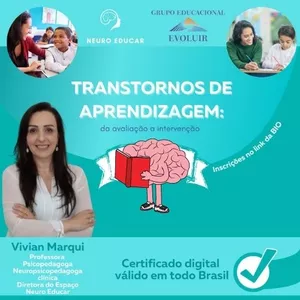 Imagem do curso Transtornos de aprendizagem: da avaliação a intervenção