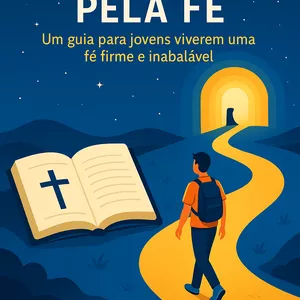 Imagem de capa para o Ebook Caminhando pela Fé:  um guia para jovens viverem uma fé firme e inabalável