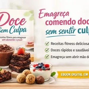 Imagem de capa para o Ebook Emagreça Comendo Doce