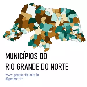 Imagem de capa para o Curso online Municípios do Rio Grande do Norte- Mapa Editável para PowerPoint e SVG v2.0