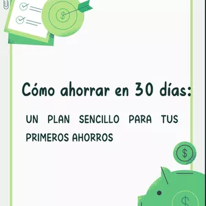 Imagen de portada para Ebook Cómo ahorrar en 30 días: Un plan sencillo para tus primeros ahorros 💰 