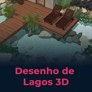 Imagem de capa para o Curso online Desenho de Lagos com SketchUp