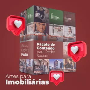 Imagem de capa para o Curso online +200 Artes para Imobiliárias e Corretores + BÔNUS