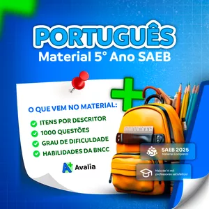 Imagem do curso 5º ANO - MATERIAL PARA O SAEB - PORTUGUÊS