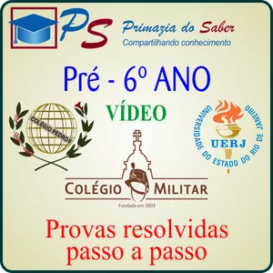 Imagem de capa para o Curso online Preparatório 6 Ano - Colégio Pedro II / Cap UERJ / Colégio Militar (CMRJ)