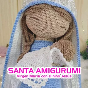Imagen de portada para Ebook Virgen María Con el Niño Jesús Amigurumi