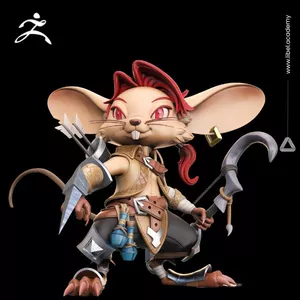 Imagen de portada para Curso online Personaje en ZBrush - Rat Ranger