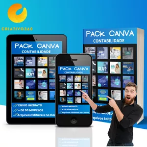 Imagem de capa para o Curso online Pack canva 50 artes editáveis para redes sociais de contabilidade e contador
