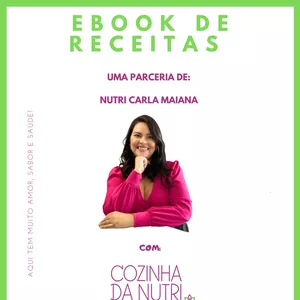 Imagem de capa para o Ebook EBOOK DE RECEITAS - COZINHA DA NUTRI 