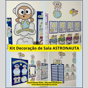 Imagem de capa para o Ebook kit Decoração de Sala ASTRONAUTA