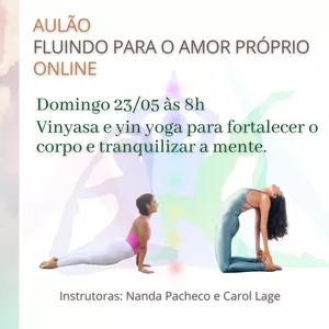 Imagem de capa para o Evento online Aulão: Fluindo para o Amor Próprio
