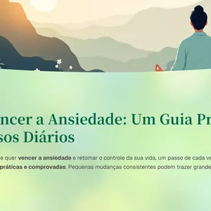 Imagem de capa para o Ebook Como Vencer a Ansiedade: Um Guia Prático com Passos Diários
