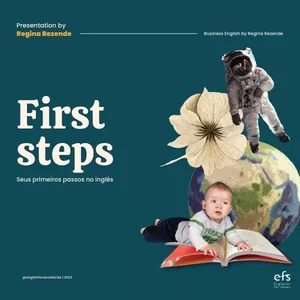 Imagem de capa para o Curso online First Steps - seus primeiros passos no inglês