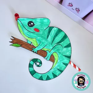 Imagem de capa para o Ebook Atividade - Camaleão que Mostra a Língua