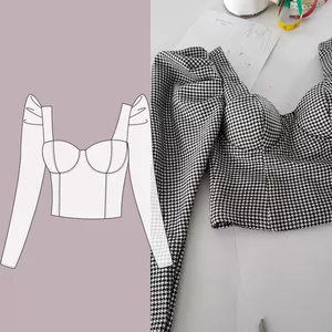 Imagen de portada para Ebook MOLDES BLUSA MANGA PUFF SLEEVE