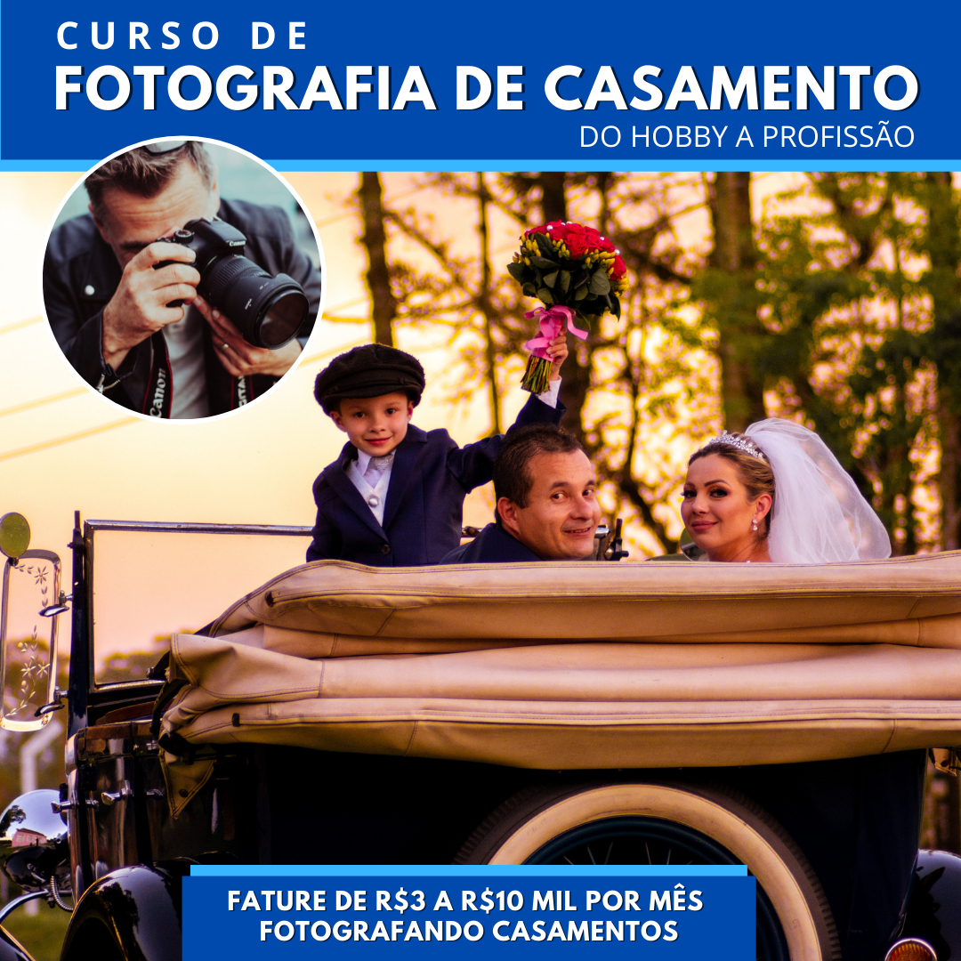 Curso Fotografia de Casamento