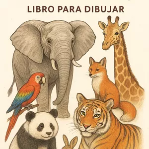 Imagen de portada para Ebook Libro de dibujo de Animales