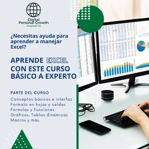 Imagen de portada para Ebook Curso Básico a Experto de Microsoft Excel