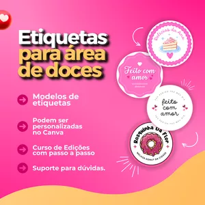 Imagem de capa para o Ebook Etiquetas para Área de Doces