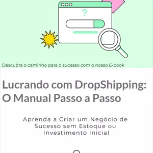 Imagem de capa para o Ebook Lucrando com DropShipping: O Manual Passo a Passo