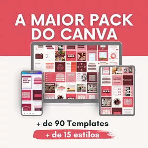 Imagem de capa para o Curso online A MAIOR PACK DO CANVA