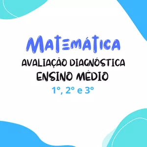 Imagem de capa para o Ebook Avaliação Diagnóstica de Entrada -  Matemática (Ensino médio)