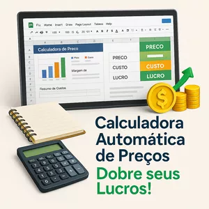 Imagem de capa para o Curso online Calculadora Automática de Preços - Dobre seus lucros!