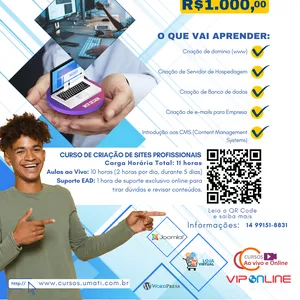 Imagem de Curso de Implantação de Sites Profissionais criado por Uma T.I. na hotmart