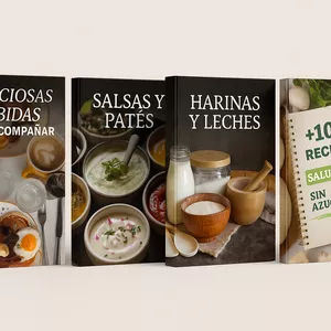Imagen de portada para Curso online Pack de recetas saludables SIN AZÚCAR (4 ebooks)