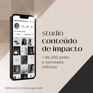 Imagem de capa para o Curso online STUDIO CONTEÚDO DE IMPACTO