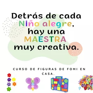 Imagen de portada para Curso online Figuras de fomi en casa.