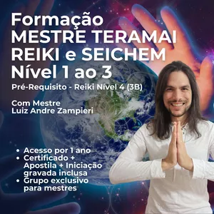 Imagem do curso Formação no TeraMai Reiki e TeraMai Seichem Níveis 1, 2 e 3 (Mestre Professor) - Pré-Requisito - Reiki Usui e Tibetano Nível 4