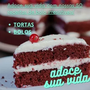 Imagem de capa para o Ebook 50 Deliciosas Receitas de Bolo para Todos os Gostos
