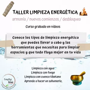 Imagen de portada para Curso online Taller Limpieza Energética