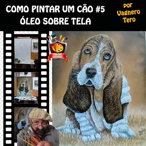 Imagem de capa para o Curso online COMO PINTAR UM CÃO #5 - ÓLEO SOBRE TELA