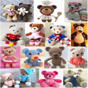 Imagem de capa para o Ebook 40 Receitas Amigurumi Ursinhos - Português