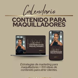 Imagen de portada para Ebook Calendario - 100 Contenidos para maquilladores 