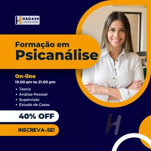 Imagem de capa para o Curso online Formação em Psicanálise