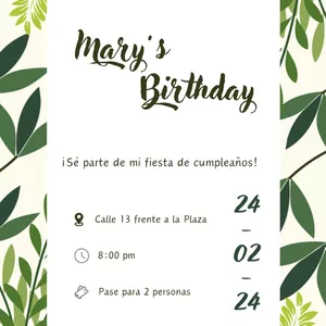 Imagen de portada para Curso online Naturaleza Festiva - Invitaciones con Hojas Verdes