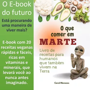 Imagem de capa para o Ebook O que comer em Marte - Livro de Receitas Veganas