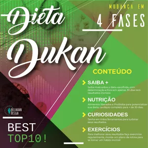 Imagem de capa para o Ebook DIETA DUKAN + Exercícios básicos
