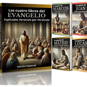 Imagen de portada para Ebook ACCESO PREMIUM - Los cuatro libros del Evangelio Explicados Versículo por Versículo - actualizado