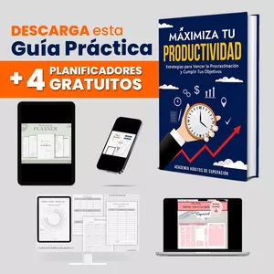 Imagen de portada para Ebook Guia maximiza tu productividad + planificador digital+ personal planer+planer financiero+diario de gratitud