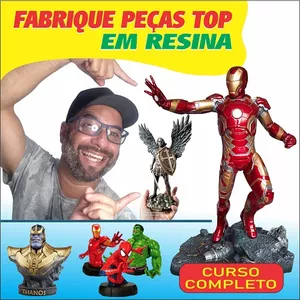 Imagem do curso ESTATUAS EM RESINA FABRIQUE VC MESMO SANTAS BUDAS MARVEL