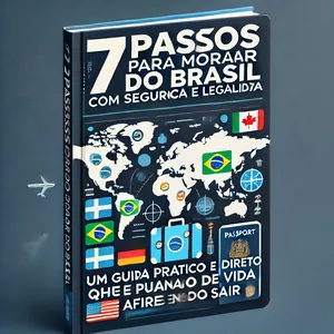 Imagem de capa para o Ebook 7 Passos Para Morar Fora do Brasil com Segurança e Legalidade