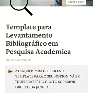Imagem de capa para o Curso online Template Notion para Levantamento Bibliográfico em Pesquisa Acadêmica