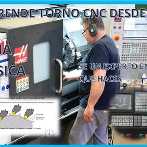 Imagen de portada para Ebook APRENDE TORNO CNC DESDE 0 PROGRAMACION Y COMO OPERAR